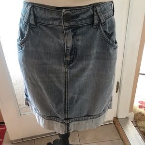Distressed Denium Skirt